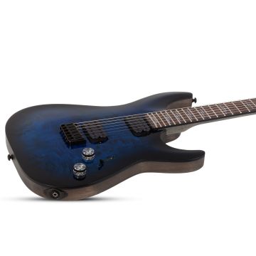 Schecter Omen Elite-6 Electric Guitar See-Thru Blue Burst sku number SCHECTER2452