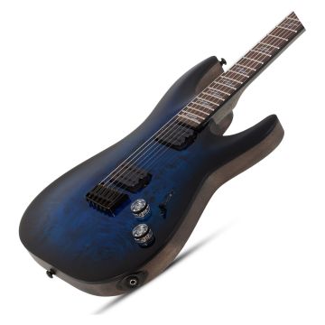 Schecter Omen Elite-6 Electric Guitar See-Thru Blue Burst sku number SCHECTER2452