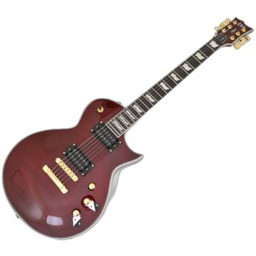 ESP LTD EC-1000T CTM Guitar in See Thru Black Cherry B-Stock 1447 sku number LEC1000TCTMFMSTBC.B 1447