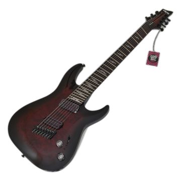 Schecter Omen Elite-7 Multiscale Guitar Black Cherry Burst sku number SCHECTER2462