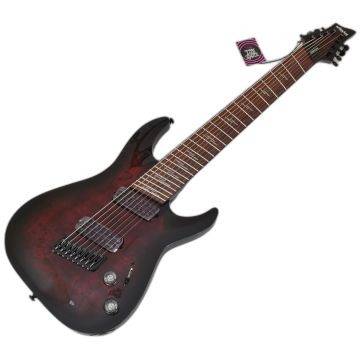 Schecter Omen Elite-8 Multiscale Guitar Black Cherry Burst sku number SCHECTER2465