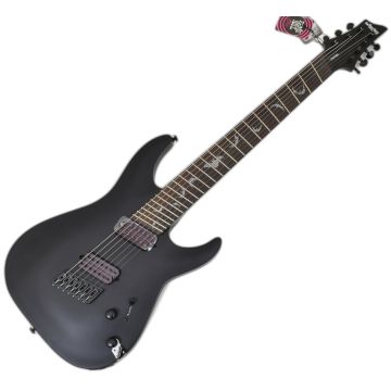 Schecter Damien-7 Multiscale Guitar Satin Black sku number SCHECTER2476
