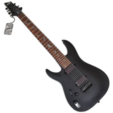 Schecter Damien-7 LH guitar in Satin Black sku number SCHECTER2475