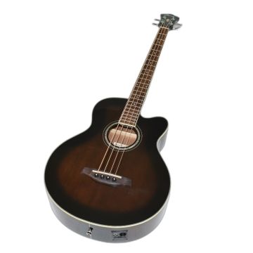 Ibanez AEB10E-DVS Artwood Series Acoustic Electric Bass in Dark Violin Sunburst High Gloss Finish 9688 sku number AEB10EDVS.B-9688