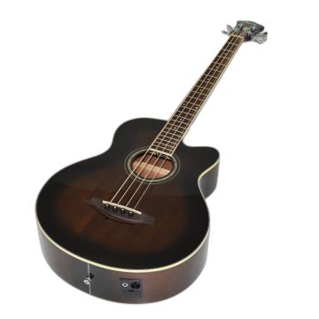 Ibanez AEB10E-DVS Artwood Series Acoustic Electric Bass in Dark Violin Sunburst High Gloss Finish 9671 sku number AEB10EDVS.B9671