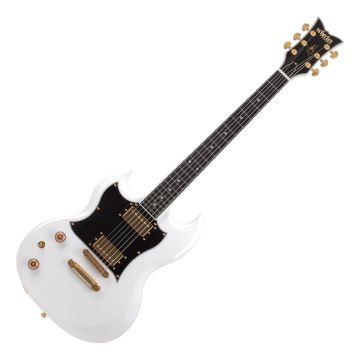 Schecter ZV-H6LLYW66D Zacky Vengeance S-II Lefty Guitar Gloss White sku number SCHECTER544