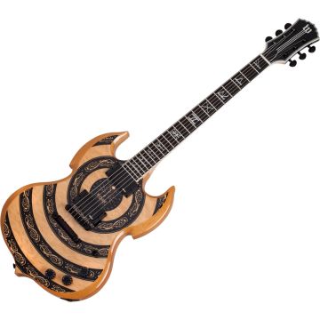 Schecter Barbarian Norse Dragon guitar in RawTop sku number SCHECTER4574