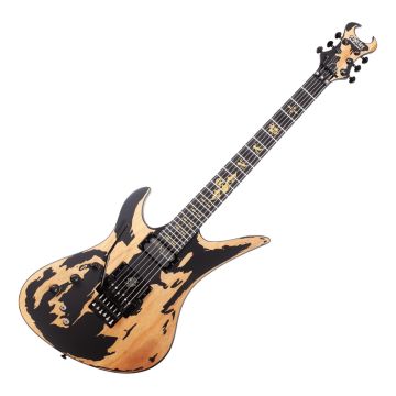 Schecter Synyster Custom-S Lefty Guitar Distressed Satin Black sku number SCHECTER1751