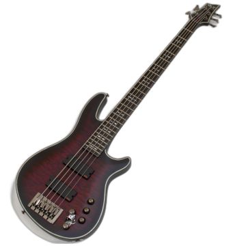 Schecter Hellraiser Extreme-5 Electric Bass Crimson Red Burst Satin B-Stock 1027 sku number SCHECTER1919.B 1027
