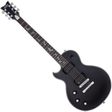 Schecter Solo-II Damien Platinum Left-Handed Guitar in Satin Black sku number SCHECTER1195