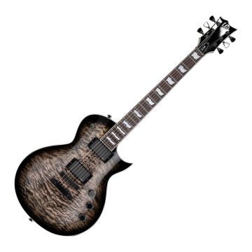 ESP LTD EC-400 QM SEE THRU BLACK SUNBURST guitar sku number LEC400QMSTBLKSB