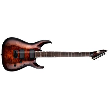 ESP LTD MH-200HT/QM DARK BROWN SUNBURST guitar sku number LMH200HTQMDBSB