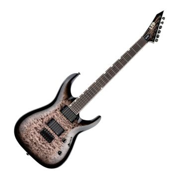 ESP LTD MH-400HT/QM SEE THRU BLACK SUNBURST guitar sku number LMH400HTQMSTBLKSB