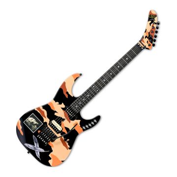 ESP GL Desert Eagle Electric Guitar in Black with Desert Eagle Graphic sku number EGLDESERTEAGLE