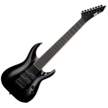 ESP Stef B-8 8-String Baritone Electric Guitar in Black sku number ESTEFB8BLKF1