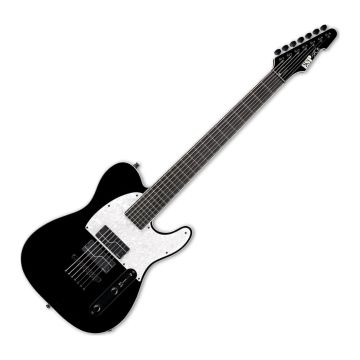 ESP Stef-T7B Baritone Electric Guitar in Black sku number ESTEFT7BBLKF1
