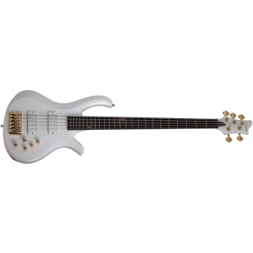 Schecter FreeZesicle Riot-5 guitar in - Metallic White (mwht) sku number SCHECTER2302