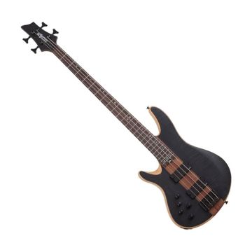Schecter Charles Berthoud CB-4 bass in Lh See Thru Black Satin sku number SCHECTER2878