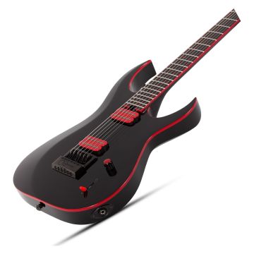 Schecter Sunset-6 ET Red Dawn guitar in Sunset 6 Evertune Red Dawn , Gloss Black sku number SCHECTER3892
