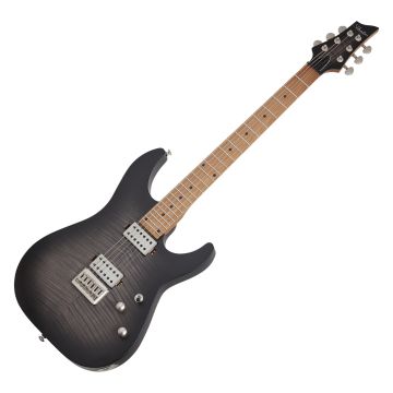 Schecter C-1 Standard Plus guitar in Double Cutaway , Black Burst sku number SCHECTER3936