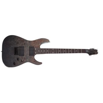 Schecter C-1 Standard guitar in Black Fade Burst Burl sku number SCHECTER3950
