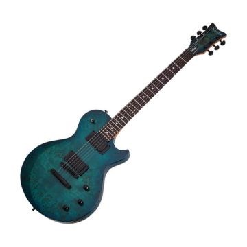 Schecter Solo-II Standard guitar in Ocean Blue Burst Burl sku number SCHECTER3959