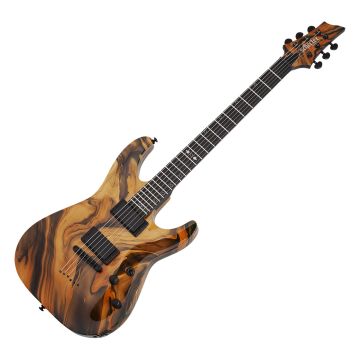 Schecter C-1 Hydro-dip guitar in Golden Eclipse sku number SCHECTER4192