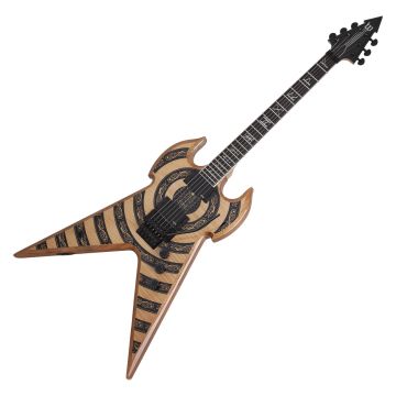 Schecter Warhammer FR Norse Dragon Bullseye guitar in RawTop sku number SCHECTER4573
