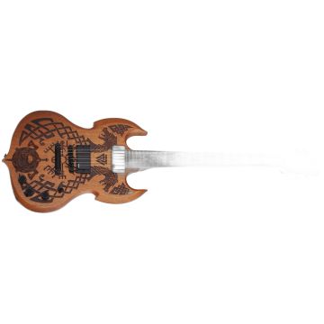 Schecter Barbarian Carveworks guitar in Natural Satin sku number SCHECTER4586