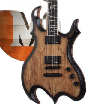 Schecter Wrathmaker guitar in Spalted Maple With Black Burst sku number SCHECTER4589