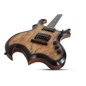 Schecter Wrathmaker guitar in Spalted Maple With Black Burst sku number SCHECTER4589