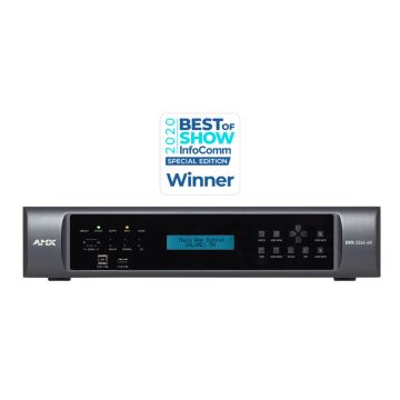 AMX DVX-3266-4K-TAA 8x4+2 4K60 4:4:4 All-In-One Presentation Switcher, TAA sku number AMX-FG1906-0402