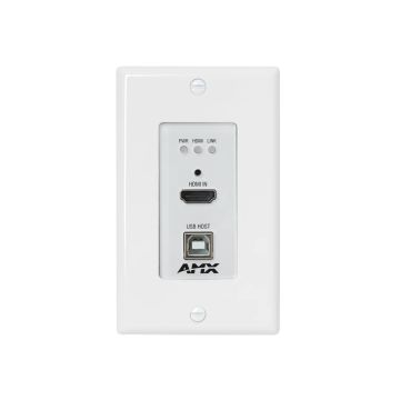 AMX DX-TX-DWP-4K60-WH DXLink 4K60 HDMI Wallplate Transmitter, White sku number AMX-VTT0001W