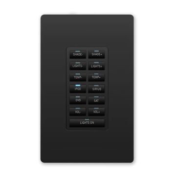 AMX MET-13E-BL Metreau Keypad 13-button BLACK sku number FG5793-02-BL