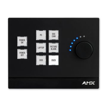 AMX MKP-108L-WH Massio Keypad 8-button WHITE sku number FG5793-08L-W