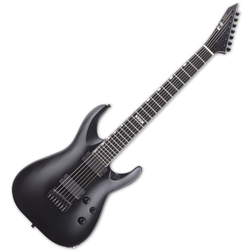 ESP E-II Horizon NT-7B Hipshot 7 String Baritone Electric Guitar Black Satin B-Stock sku number EIIHORNT7BHSBLKS-B