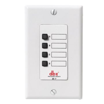 dbx ZC7 Wall Mounted Zone Controller B-Stock sku number DBXZC7V-B