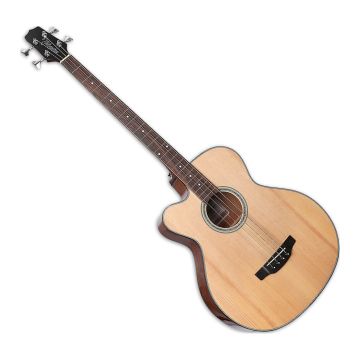Takamine GB30CE Left-Handed Acoustic-Electric Bass in Gloss Natural sku number TAKGB30CELHNAT