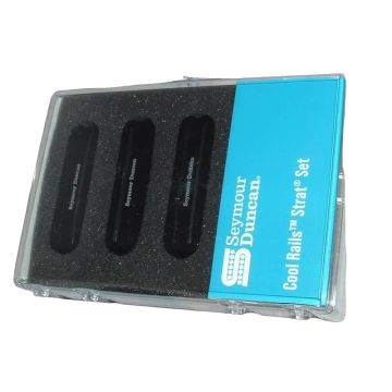 Seymour Duncan SCR-1 Cool Rails for Strat Black Pickup Set sku number 11205-09-B