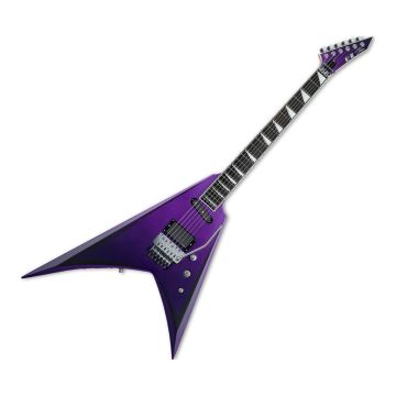 ESP E-II Alexi Ripped Guitar in Purple Fade Satin with Ripped Pinstripes sku number EIIALEXIRIPPED