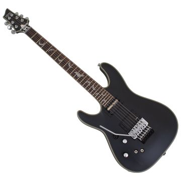 Schecter Damien Platinum-6 FR S LH guitar in Satin Black B-Stock 0373 sku number SCHECTER1190-B0373
