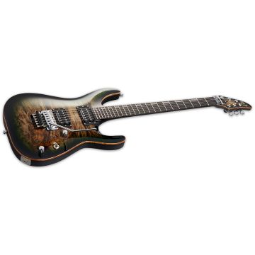 ESP Horizon FR CTM Burled Maple Electric Guitar in See Thru Black Burst sku number EHORCTMFRBMSTBLKB