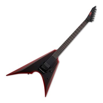 ESP LTD Arrow Black Metal Electric Guitar in Black Red Burst Satin sku number LARROWBKMBLKREDBS