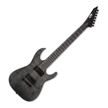 ESP LTD M-207B DX 7-String Baritone Electric Guitar in See Thru Black Satin sku number LM207BDXSTBLKS