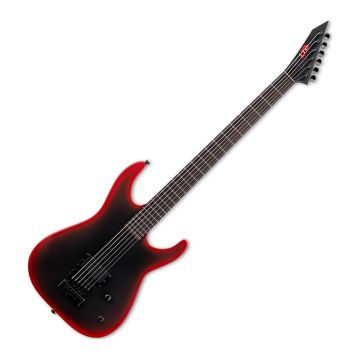 ESP LTD M-6 EverTune 30 Black Metal Electric Guitar in Black Red Burst Satin sku number LM6ET30BKMBLKREDBS