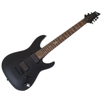 Schecter Damien-7 guitar in Satin Black B-Stock 0280 sku number SCHECTER2472-B0280