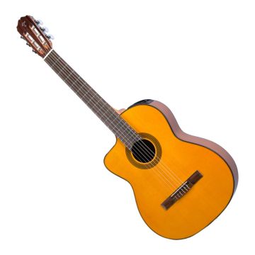 Takamine GC1CE Left-Handed Classical Acoustic-Electric Guitar in Gloss Natural sku number TAKGC1CELHNAT