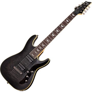 Schecter Omen Extreme-7 Electric Guitar in See-Thru Black Finish sku number SCHECTER2007