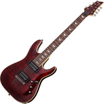 Schecter Omen Extreme-7 Electric Guitar in Black Cherry Finish