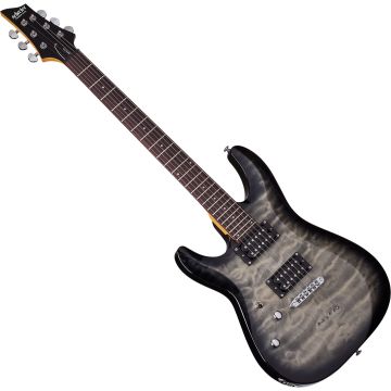 Schecter C-6 Plus LH guitar in Charcoal Burst sku number SCHECTER448